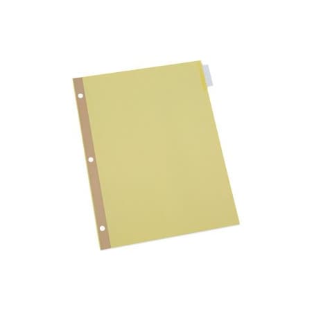 Universal Universal One Extended Insert Indexes, Eight Clear Tabs, Letter, Buff, 24 Sets/Box UNV20891***